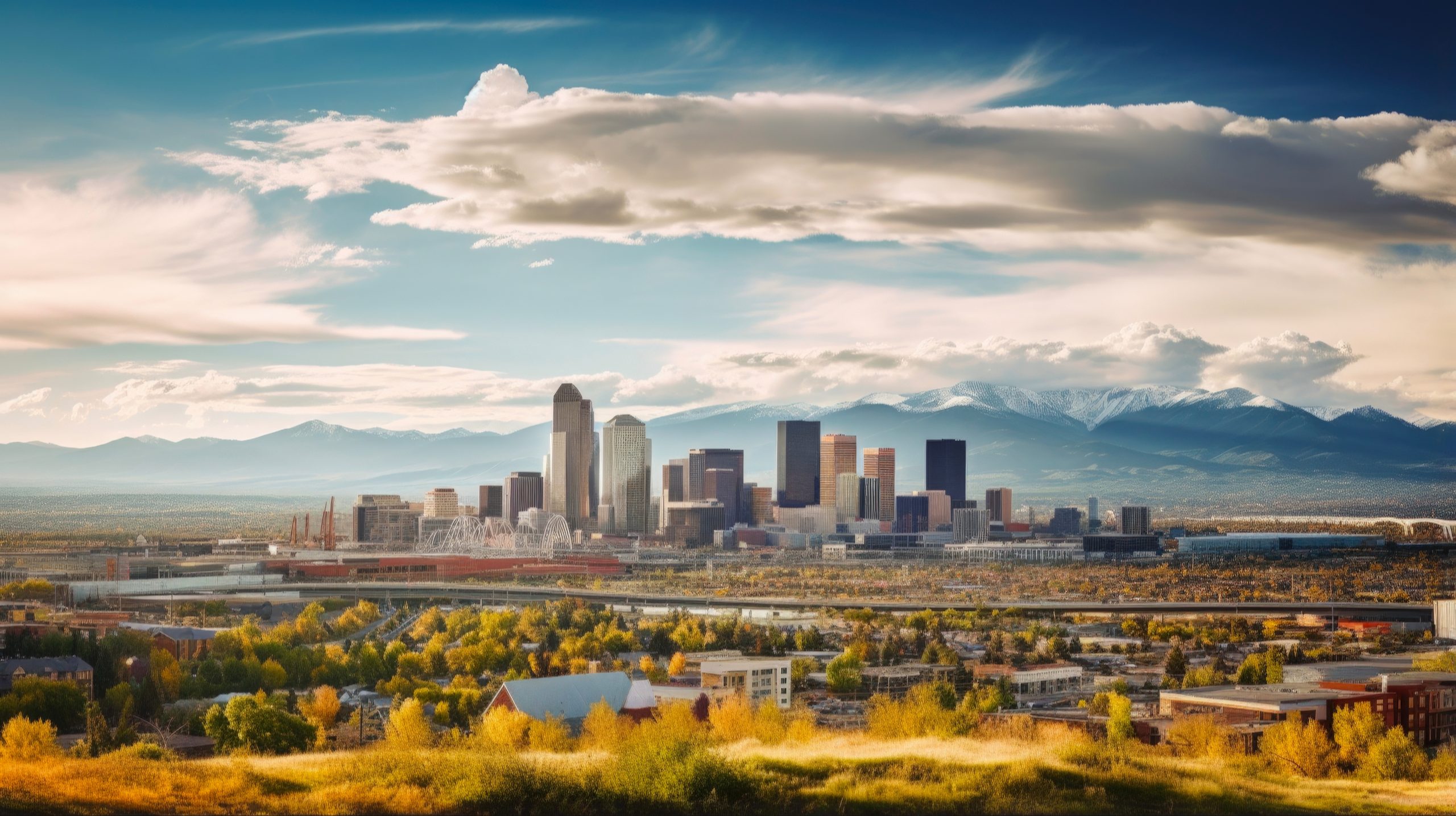 Stapeelton Control Tower and Central Park in Denver CO