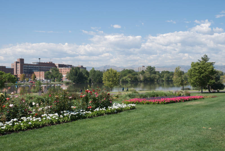 Park overlooking Sloans Lake