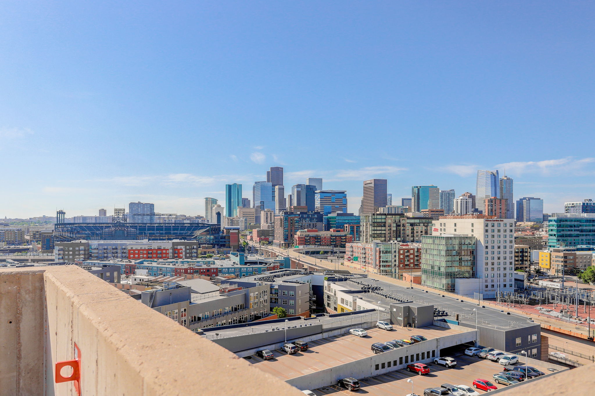 view of LoDo from the flour mill lofts